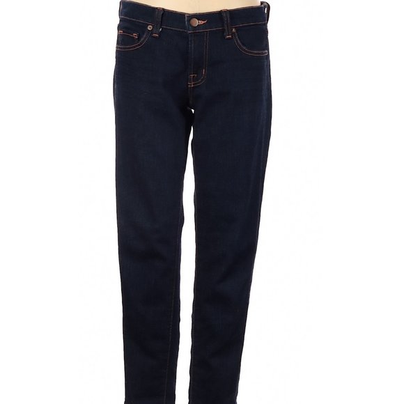 J Brand Jeans Blue Whiskering Straight Leg Low Rise Waist Sz 26 #438 - Picture 1 of 4